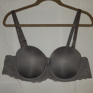 Torrid Curve Silver Gray Convertible Bra